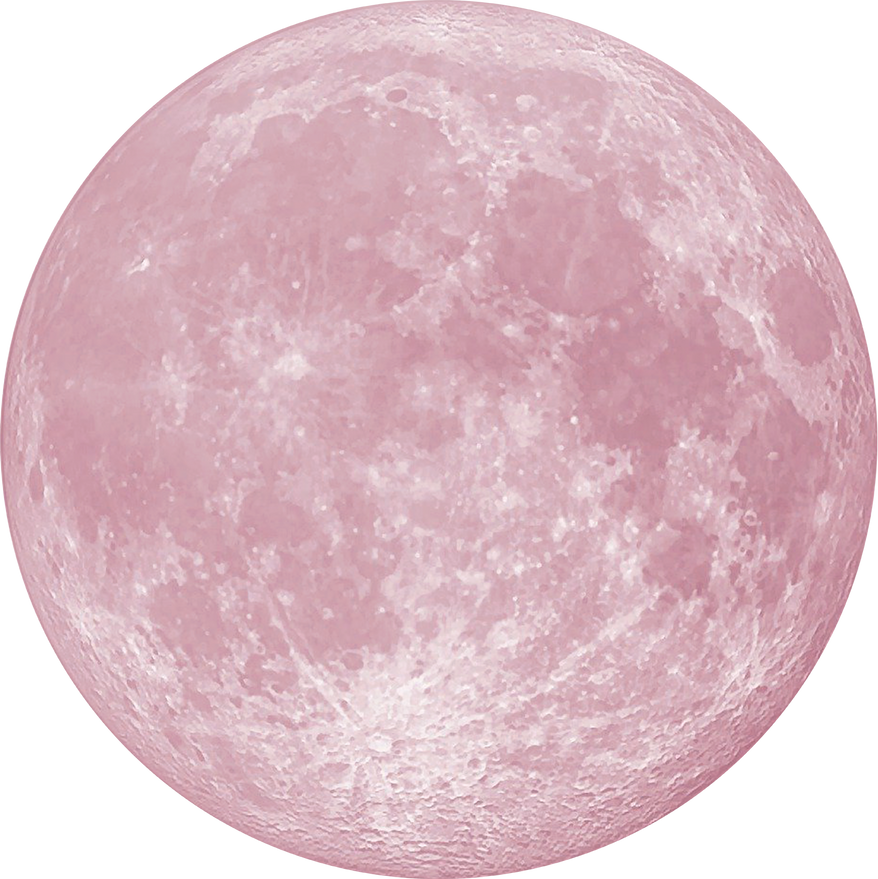 Watercolor Pink Moon